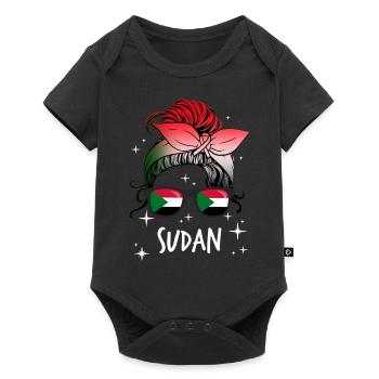 Sudan - Baby Premium short-sleeve bodysuit - black - Front