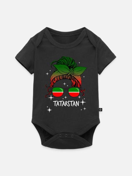 Tatarstan - Baby Premium Kurzarmbody - Schwarz
