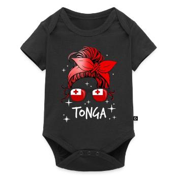 Tonga - Baby Premium short-sleeve bodysuit - black - Front