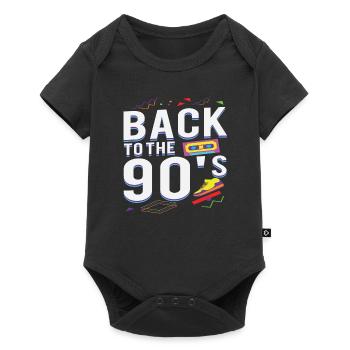 I Love 90s 90s Motto Party Outfit Gift - Baby Premium short-sleeve bodysuit - black - Front