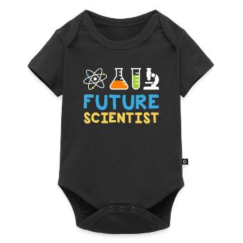 Futur scientifique - Sciences - Body à manches courtes Premium Bébé - noir - Devant