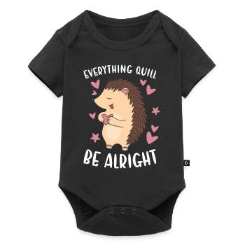 Hedgie Tout Quill Be Okay Hérisson - Body à manches courtes Premium Bébé - noir - Devant