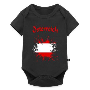 Österreich Austria österreich austria - Baby Premium Kurzarmbody - Schwarz - Vorne