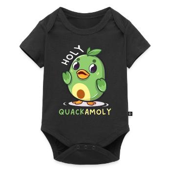 Avocat Saint Quackamoly Vegan Duck Fun - Body à manches courtes Premium Bébé - noir - Devant