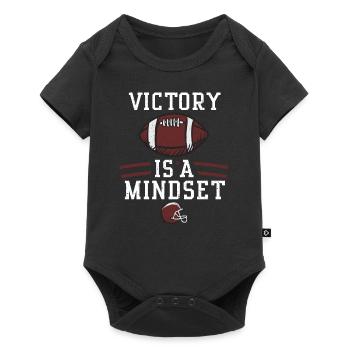 Victory is a mindset - Football - Baby Premium short-sleeve bodysuit - black - Front