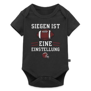 Siegen ist eine Einstellung - Baby Premium Kurzarmbody - Schwarz - Vorne