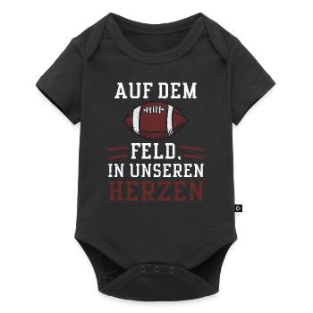 Auf dem Feld, in unseren Herzen - Baby Premium Kurzarmbody - Schwarz - Vorne