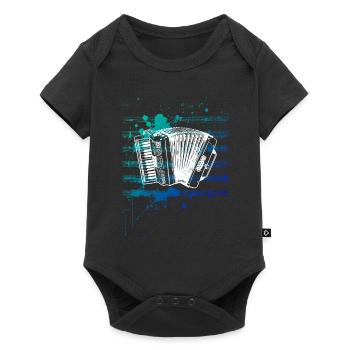 Accordéon - Body à manches courtes Premium Bébé - noir - Devant