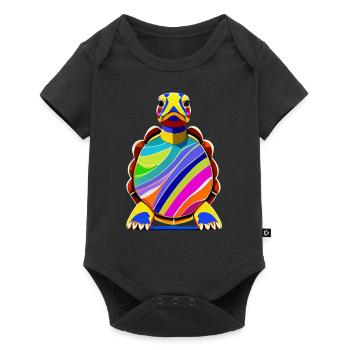 Tortue - Body à manches courtes Premium Bébé - noir - Devant
