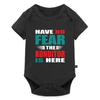 Have no Fear the Konditor is here Outfit - Baby Premium Kurzarmbody - Schwarz - Vorne