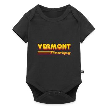 cool Vermont USA states design - Baby Premium short-sleeve bodysuit - black - Front