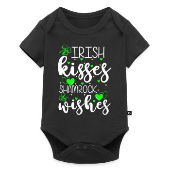 Happiness Love Joie de vivre - Baby Premium short-sleeve bodysuit - black - Front