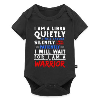 Libra Horoscope Date of Birth Star - Baby Premium short-sleeve bodysuit - black - Front
