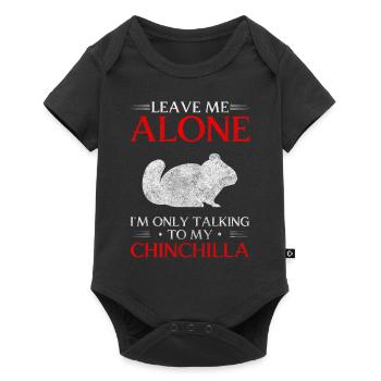 Chinchilla Rodent South America Cute - Baby Premium short-sleeve bodysuit - black - Front