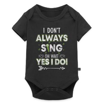 Singing Passion Sheet Music Microphone - Baby Premium short-sleeve bodysuit - black - Front