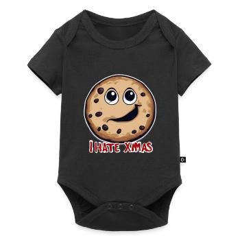 Je déteste Noël Funny Cookie Cookie Avent - Body à manches courtes Premium Bébé - noir - Devant