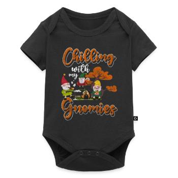 Gnome Fantasy Christmas - Baby Premium short-sleeve bodysuit - black - Front