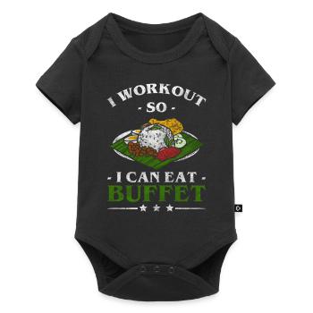 Meal: Connoisseurs, Drinks, Heavy Eaters - Baby Premium short-sleeve bodysuit - black - Front