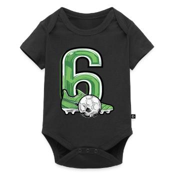 Football 6 years old - Baby Premium short-sleeve bodysuit - black - Front