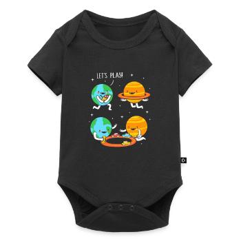 Espace Planètes Univers Espace - Body à manches courtes Premium Bébé - noir - Devant