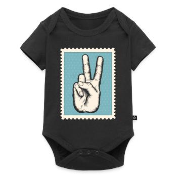 Paix - Body à manches courtes Premium Bébé - noir - Devant
