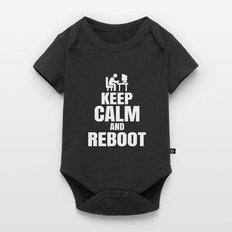 Admin Say Keep Calm Sys admin programmer Baby Premium short-sleeve bodysuit