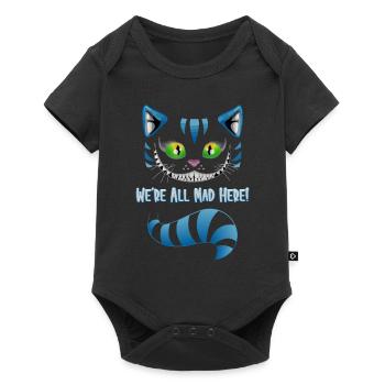Nous sommes tous fous ici - idée de cadeau pour le chat et le matou - Body à manches courtes Premium Bébé - noir - Devant