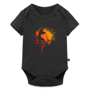 Men's stunt scooter stunt scooter stunt scooter - Baby Premium short-sleeve bodysuit - black - Front