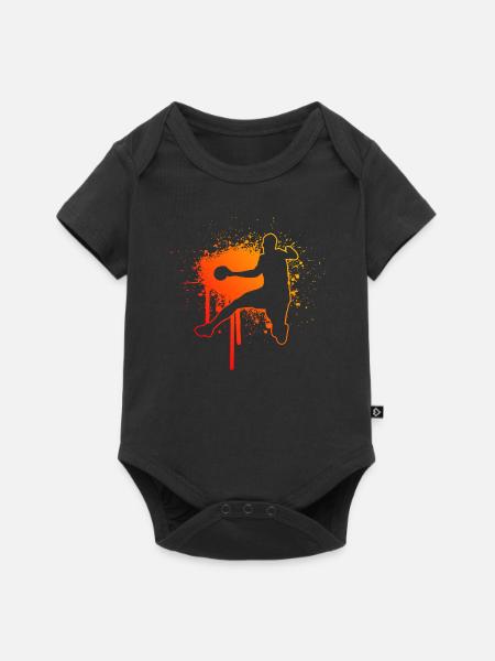 Joueuse de handball masculin Handball Handball Handball - Body à manches courtes Premium Bébé - noir