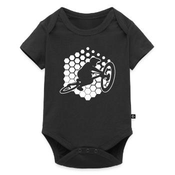 Cyclistes Vététistes Hommes Cyclisme - Body à manches courtes Premium Bébé - noir - Devant