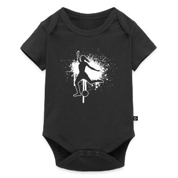 Playing football Footballers Women's football players - Baby Premium short-sleeve bodysuit - black - Front