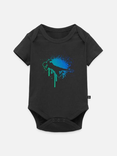 Footballeur Footballeur Footballeur Footballeur - Body à manches courtes Premium Bébé - noir