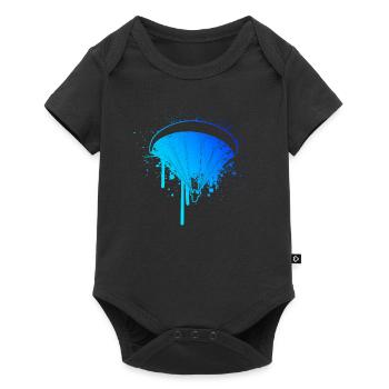 Men's Paragliding Paragliding Paragliding - Baby Premium short-sleeve bodysuit - black - Front