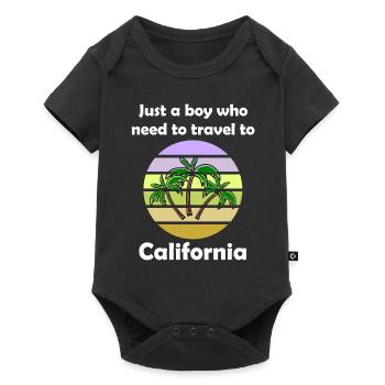 Vacances en Californie - Body à manches courtes Premium Bébé - noir - Devant