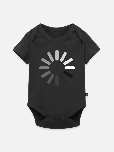 Ladesymbol (negativ) - Baby Premium Kurzarmbody - Schwarz