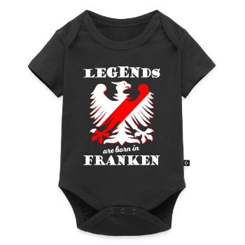 Die Franken aus Süddeutschland - Baby Premium Kurzarmbody - Schwarz - Vorne