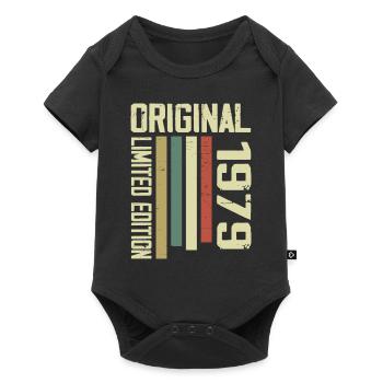 Retro 1979 cadeau 45e anniversaire Vintage 1979 - Body à manches courtes Premium Bébé - noir - Devant