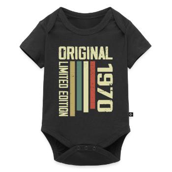 Retro Geschenk aus den 1970er Jahren 54. Geburtstag Vintage aus den 1970er Jahren - Baby Premium Kurzarmbody - Schwarz - Vorne