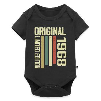 Retro 1968 cadeau 56e anniversaire Vintage 1968 - Body à manches courtes Premium Bébé - noir - Devant
