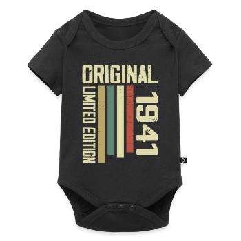 Retro 1941 Geschenk 83. Geburtstag Jahrgang 1941 - Baby Premium Kurzarmbody - Schwarz - Vorne