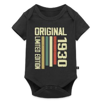 Retro 1930's Gift 94th Birthday Vintage 1930's - Baby Premium short-sleeve bodysuit - black - Front