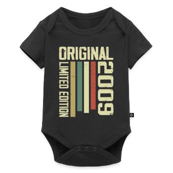 Retro 2009 Vintage 1995 15th Anniversary Gift - Baby Premium short-sleeve bodysuit - black - Front