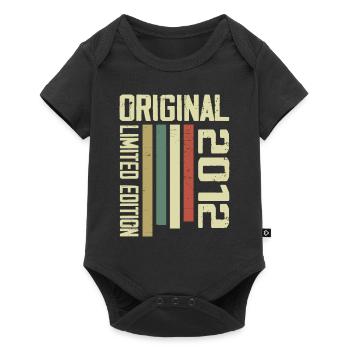 Retro 2012 Vintage 1995 12th Anniversary Gift - Baby Premium short-sleeve bodysuit - black - Front