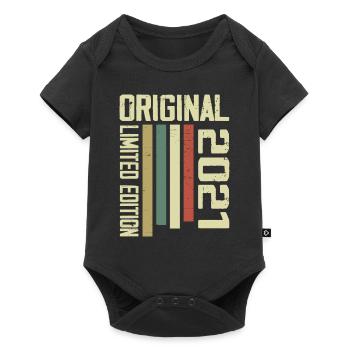 Retro 2021 Vintage 1995 3rd Anniversary Gift - Baby Premium short-sleeve bodysuit - black - Front