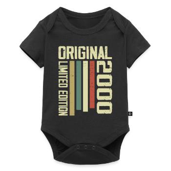 Retro 2000 Vintage 24th Anniversary Gift 1995 - Baby Premium short-sleeve bodysuit - black - Front