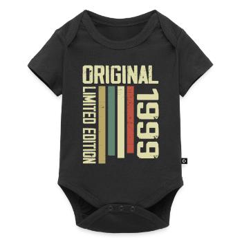 Retro 1999 Vintage 1995 25th Anniversary Gift - Baby Premium short-sleeve bodysuit - black - Front