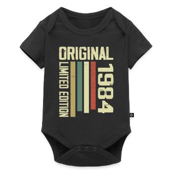 Retro 1984 Cadeau 40e Anniversaire Vintage 1984 - Body à manches courtes Premium Bébé - noir - Devant
