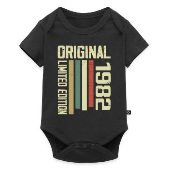 Retro 1982 Cadeau 42e Anniversaire Vintage 1982 - Body à manches courtes Premium Bébé - noir - Devant