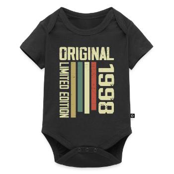 Retro 1998 Cadeau 26e Anniversaire Vintage 1995 - Body à manches courtes Premium Bébé - noir - Devant