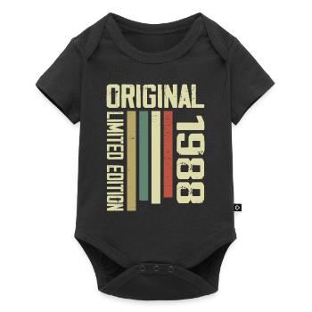 Retro 1988 Cadeau 36e Anniversaire Vintage 1988 - Body à manches courtes Premium Bébé - noir - Devant